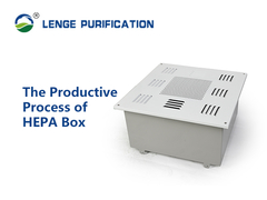 पूर्ण वेल्डिंग के साथ 695 × 695 × 250 स्टेनलेस स्टील HEPA बॉक्स